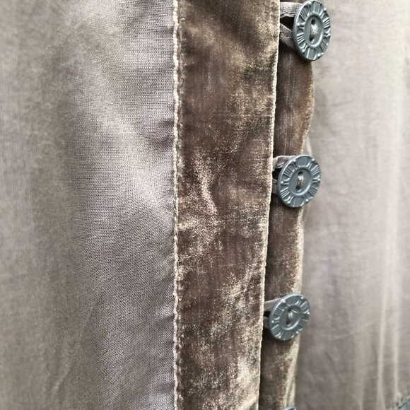 Ewa I Walla Dress Velvet Crochet Layered Lagenlook. - Picture 5 of 14